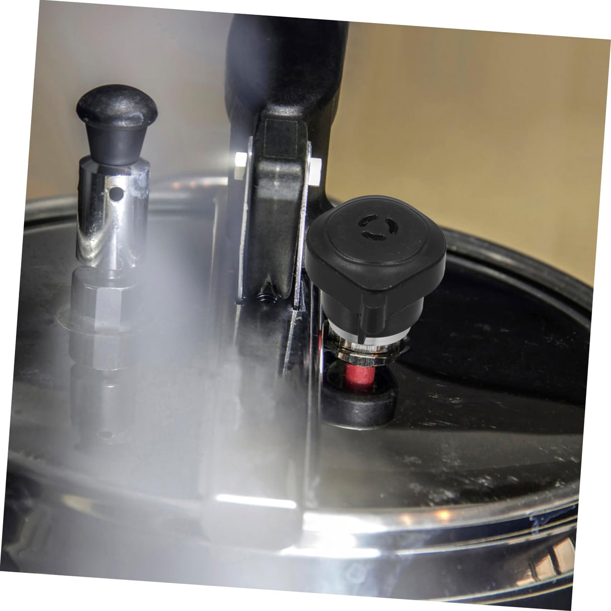 Pressure Cooker Steam Release Valve Replacement, Black Plastic