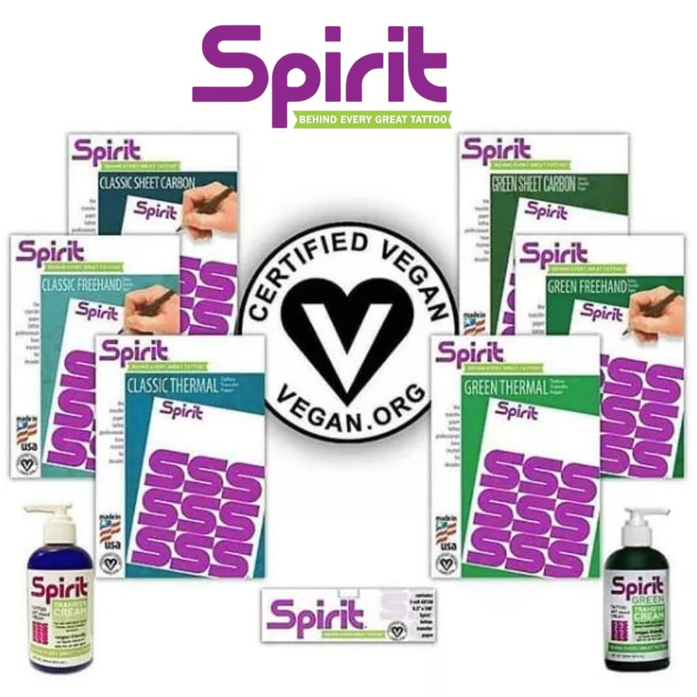 Classic Thermal Tattoo Stencil Transfer Paper, 8.5" X 14" - 100 Sheets, Certified Vegan, Proudly Made in The USA