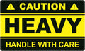 3x5inch 50pcs Large Caution Heavy Handle with Care Shipping Sticker