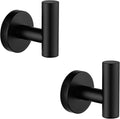Towel Coat Hook Matte Black SUS304 Stainless Steel Bathroom Clothes Cabinet Closet Sponges Robe Hook Wall Mounted