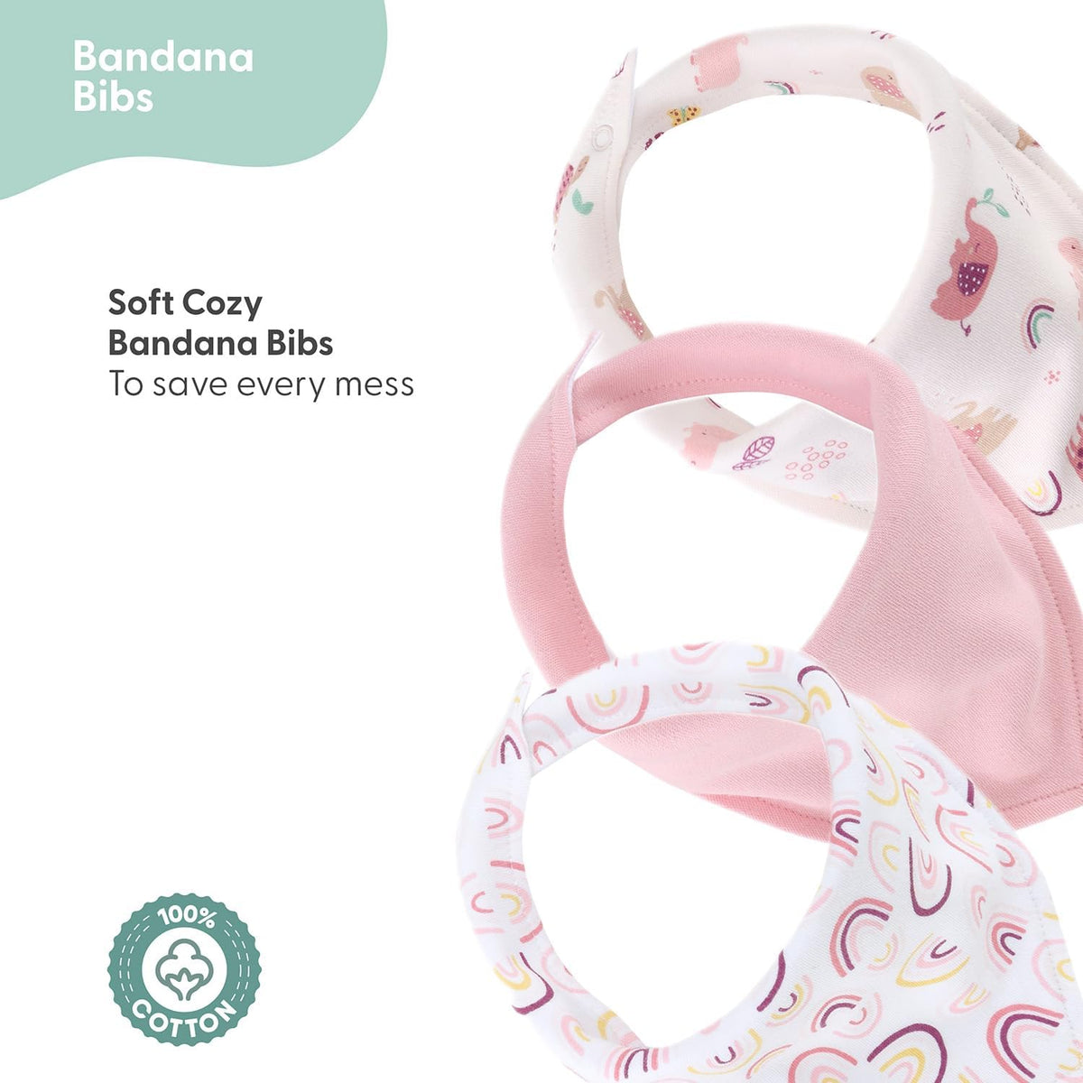 Baby Layette Gift Set for Girls - 23 Piece Newborn Girl Gift Sets, Baby Clothes & Essentials - Rainbow Safari