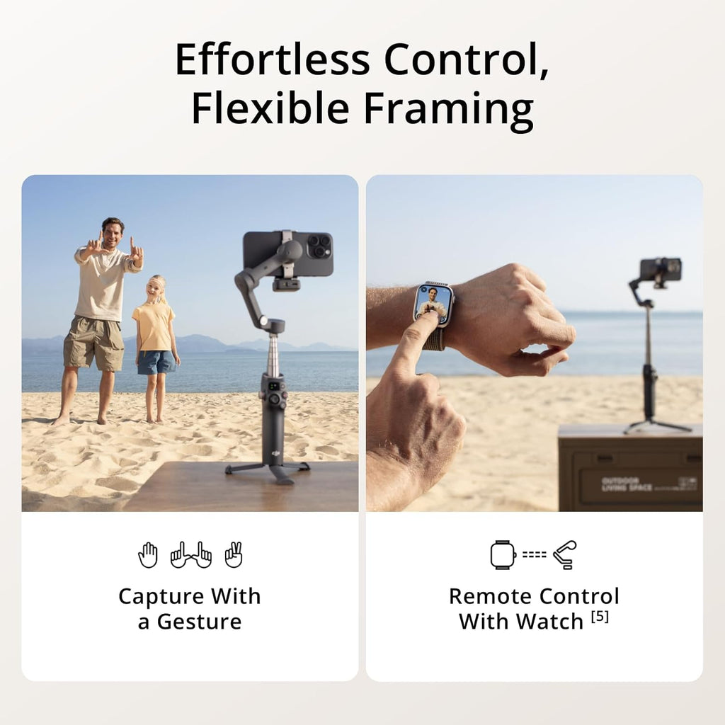 Osmo Mobile 7P Gimbal Stabilizer for iPhone & Android, Native Tracking | Lighting, 3-Axis Phone Gimbal, Quick Launch
