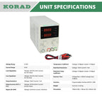 KORAD KD3005P - Programmable Precision Variable Adjustable 30V, 5A DC Linear Power Supply Digital Regulated Lab Grade…