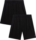 Boys 2 Pack Stretch Mesh Shorts, Youth Kids Gym, Basketball, Soccer | Lightweight Feel with Secure Elastic Waistband