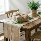 Natural Burlap Fabric Roll, Jute Ribbon, 4 Inch, 10 Yards