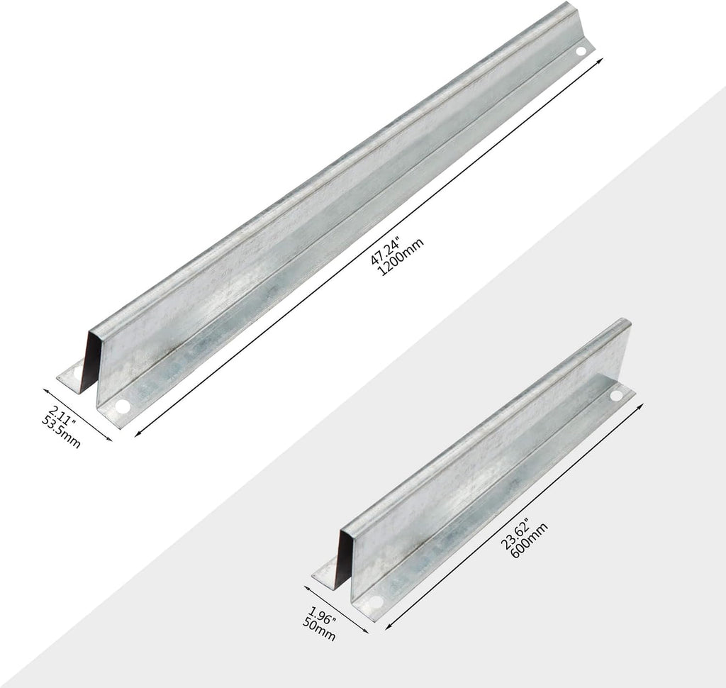 Heavy Duty Garage Door Support Reinforcement Strut Kit for 8FT Garage Door, U-Bar Support Bracket