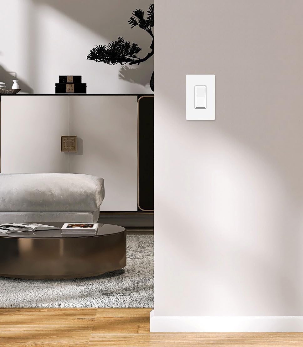 OVERSIZED Screwless Child Safe Switch Plate - 5.5" x 3.5" - Jumbo 1 Gang Decorator GFCI Style - Unbreakable
