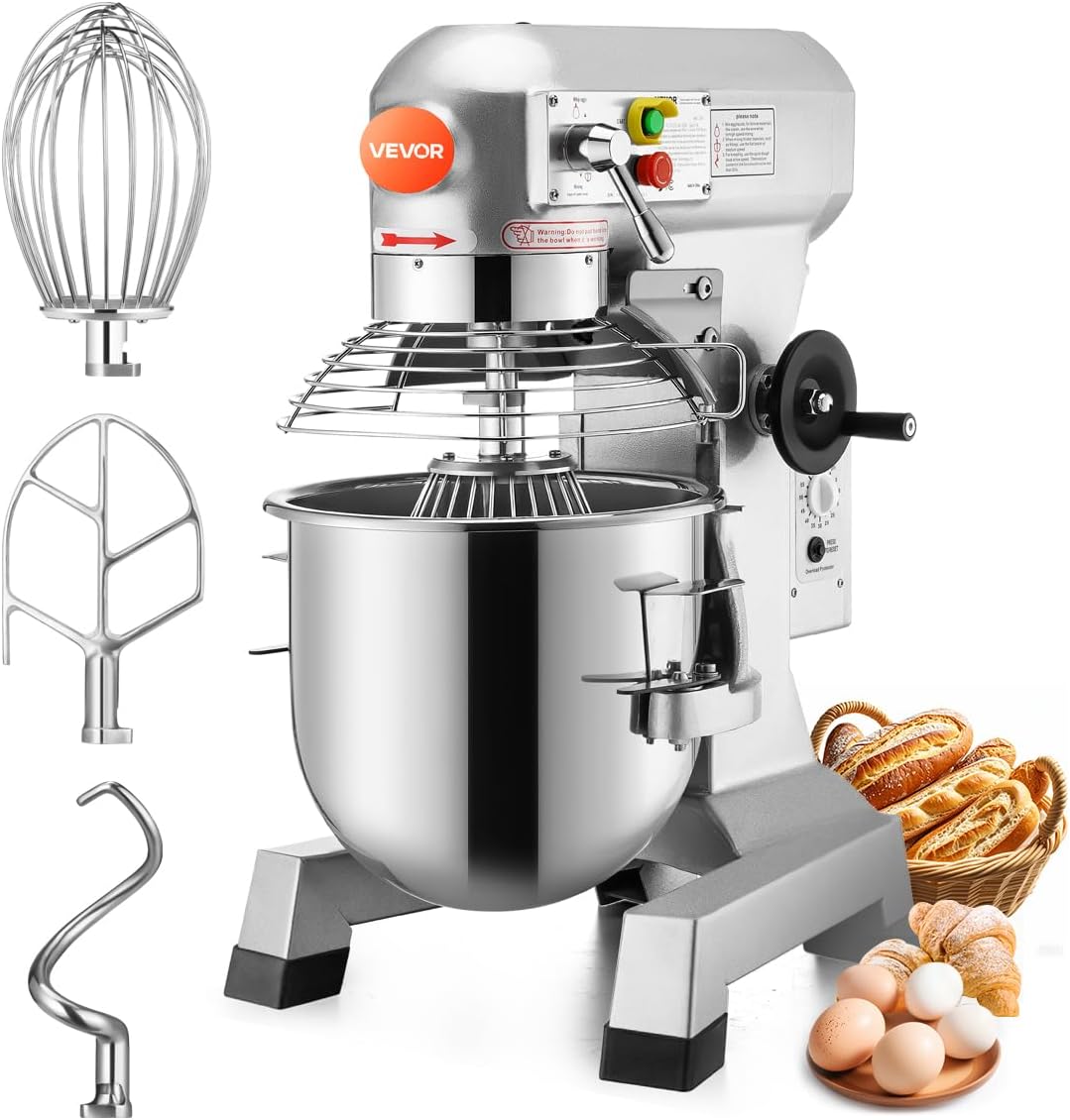 15Qt Commercial Food Mixer Timing Function 600W Commercial Mixer