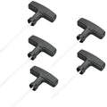 5pcs Engine Starter Handle, Lawn Mower Pull Cords 125cm Handle Pull Starter for Lawn Mower Gasoline Generator