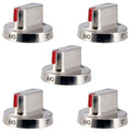 DG64-00472A Stove Knob Replacement Fit for Samsung, Stainless Steel Stove Knob Oven Knob Fit for Samsung, Replaces DG64-00473A DG64-00347A, Replacement Oven FX710BGS FX510BGS NX58F5500SS(5 Pack)