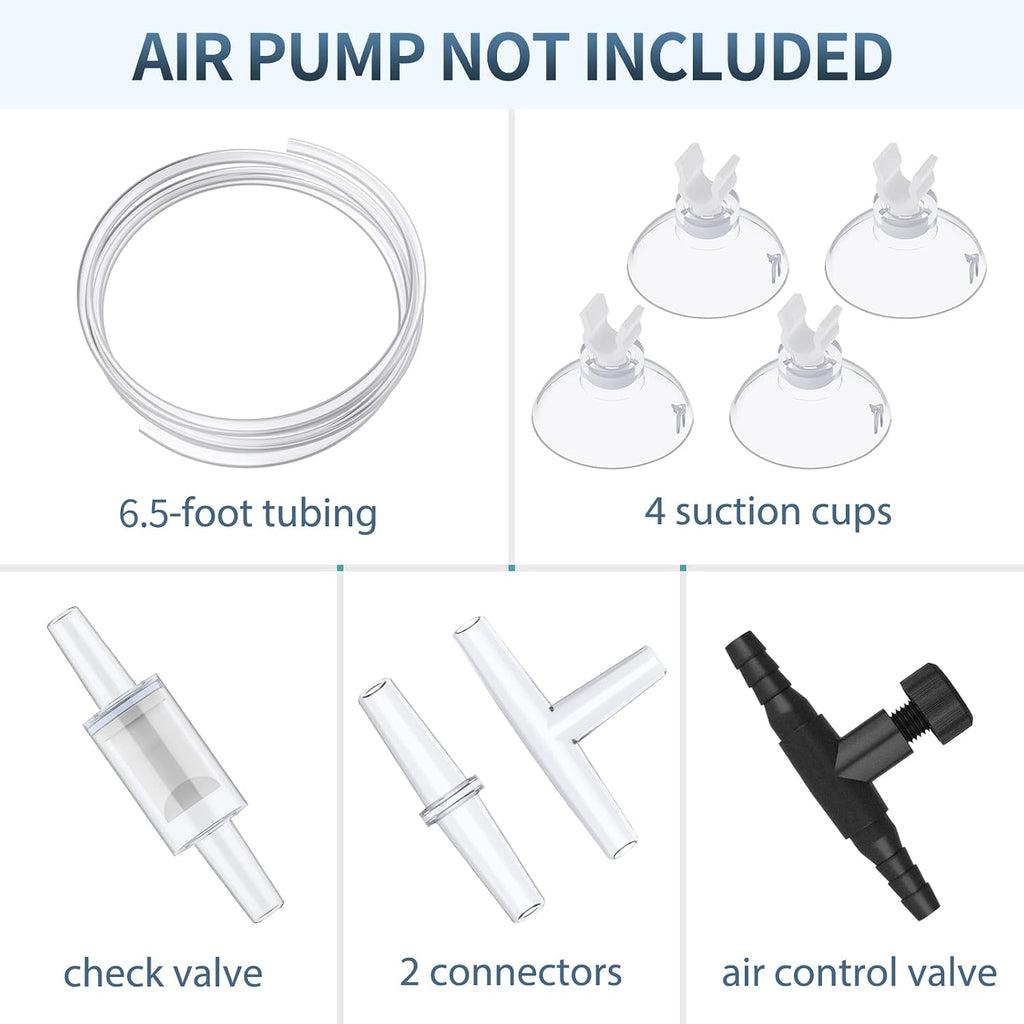 Aquarium Bio Sponge Filter Small Fish Foam Filter with Airline Tubing Suction Cups Check Valve Connectors and Control