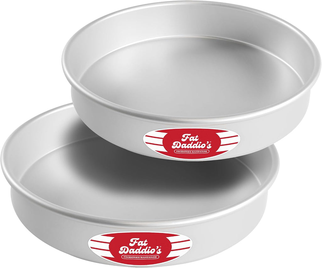 Anodized Aluminum Round Cake Pans, 2 Piece Set, 10 x 2 Inch