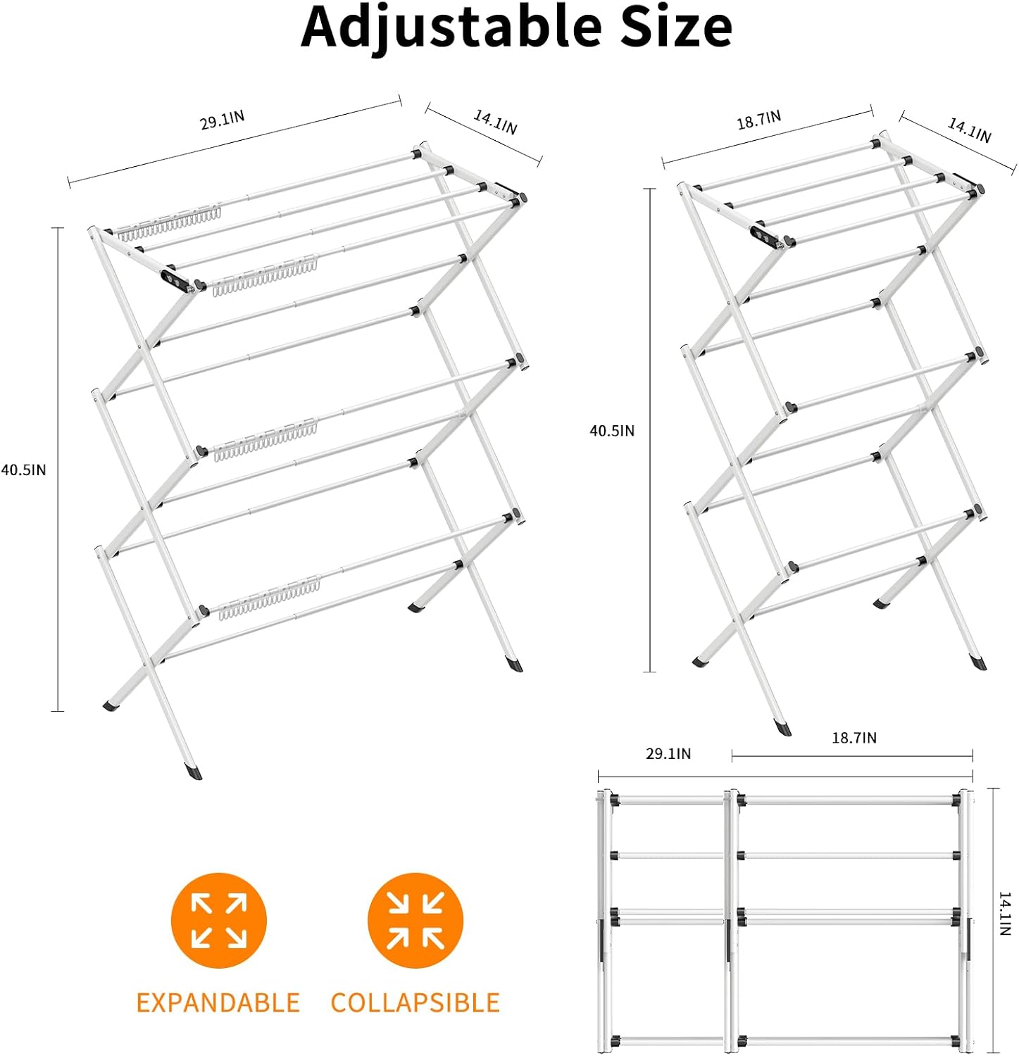 Foldable Drying Rack Clothing,Clothes Drying Rack Folding Indoor and Outdoor Rack,Laundry Drying Rack