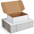 12x9x3 White Shipping Boxes, 25 Pack Corrugated Mailer Boxes for Small Business Packaging, Quick Fold Cardboard