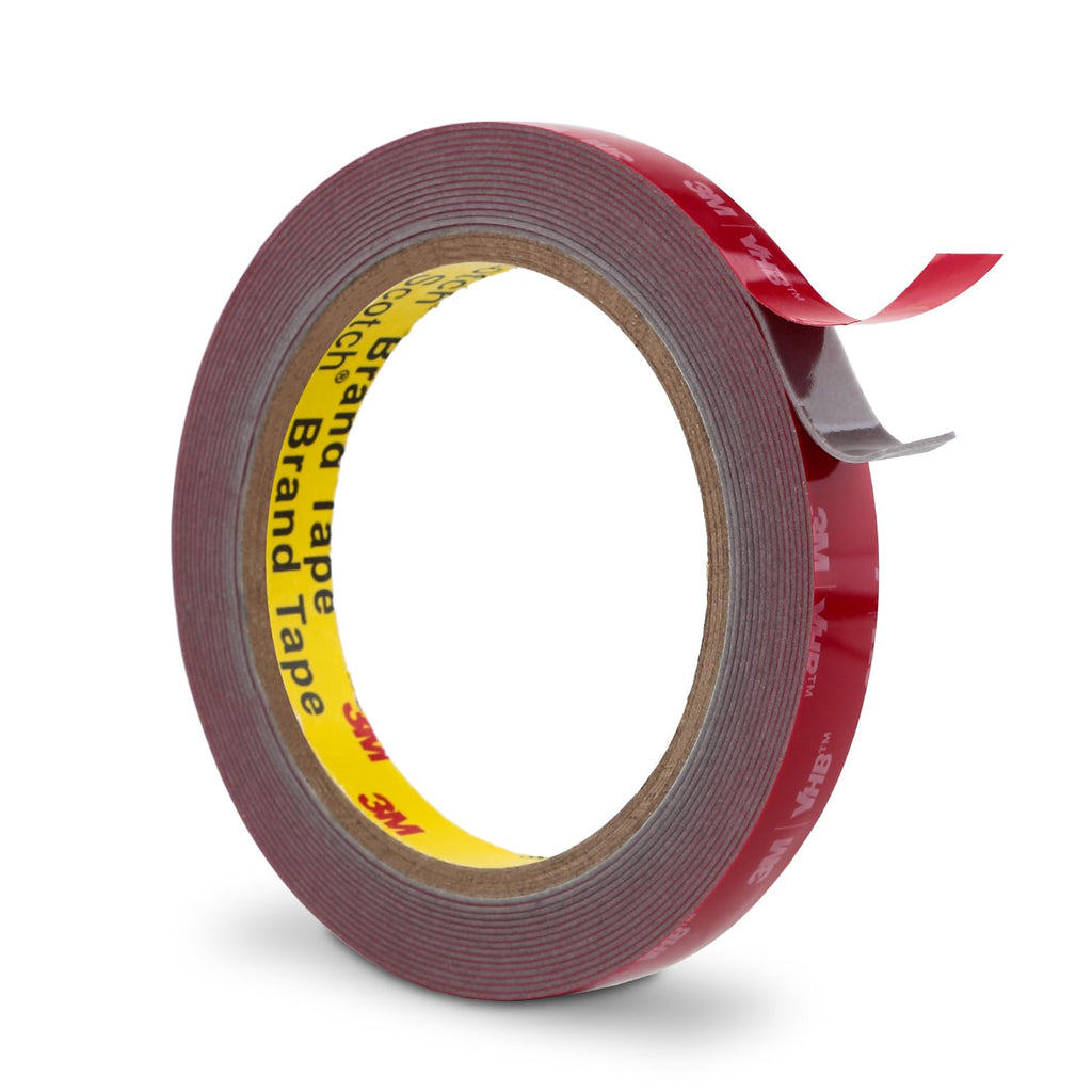3M Double Sided Tape 0.5" x 15.4Ft Heavy Duty Mounting Tape Grey