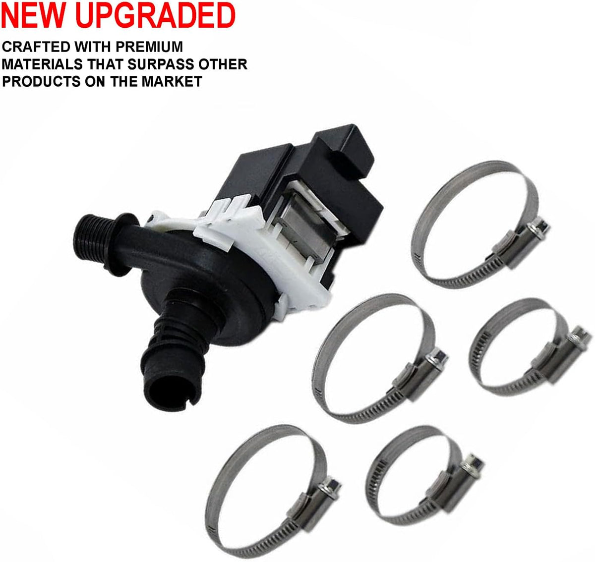 Upgraded Dishwasher Drain Pump Kit Compatible with GE DDT595SBL5TS DDT595SFL5DS DDT595SGJ5BB DDT595SGJ5WW GDF570SGJ5BB GDF570SGJ5WW GDF650SFJ5DS GDF650SGJ5BB GDF650SGJ5WW GDF650SSJ5SS GDP695SBM4TS