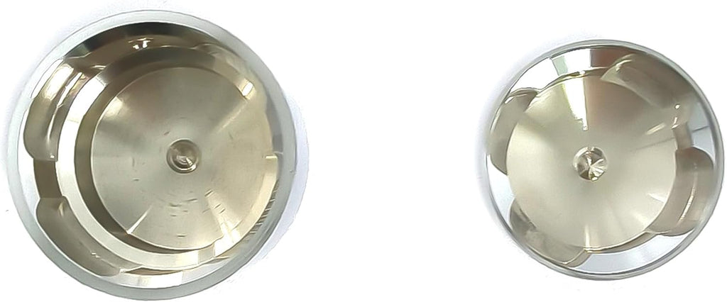 Motorcycle Real Axle Nut Caps Axle Nut Covers for Harley Softail FXST Slim FLS, Dyna FXD 2008-2017 (Chrome)