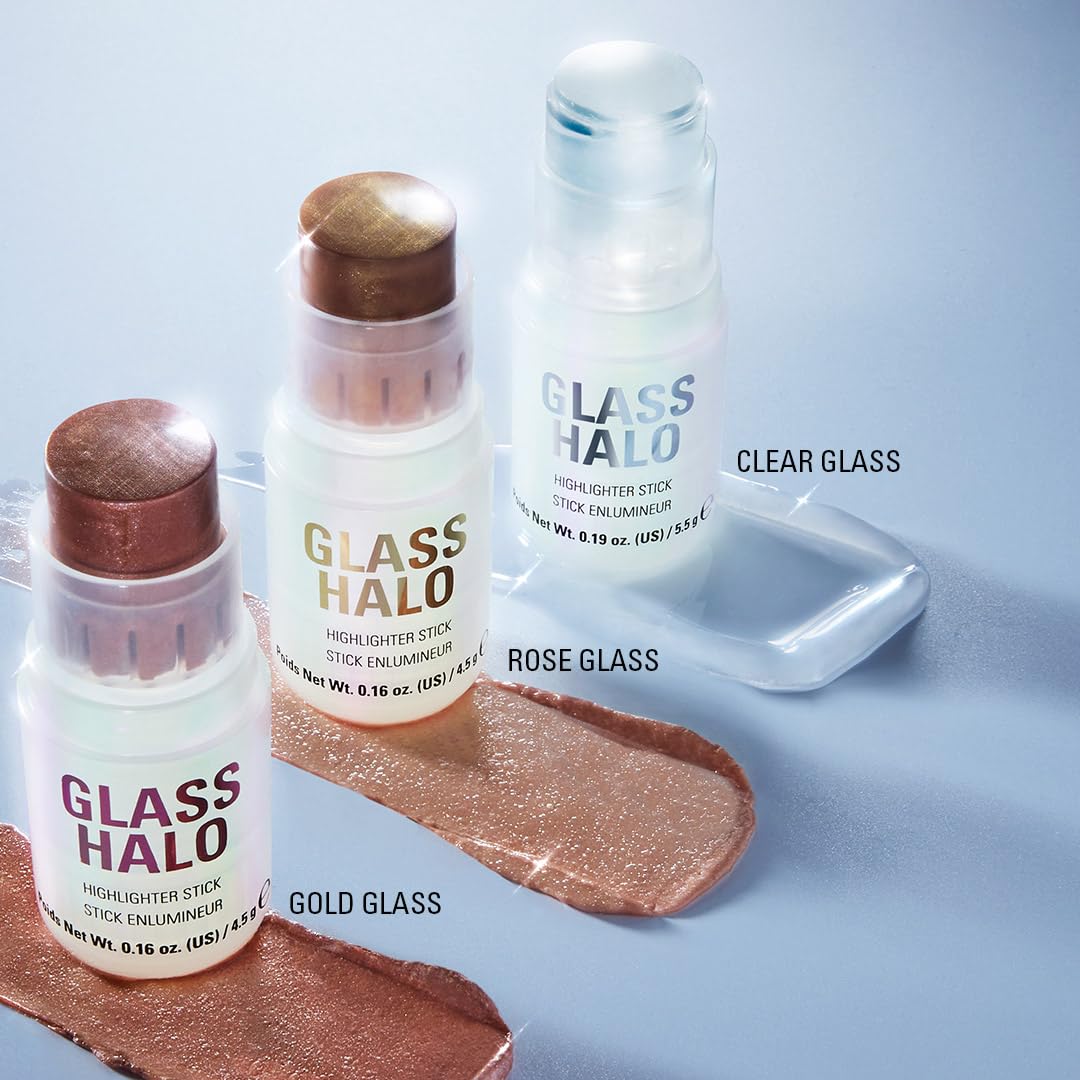 Revolution Glass Halo Highlighter Stick for Face & Body, Clear Glow