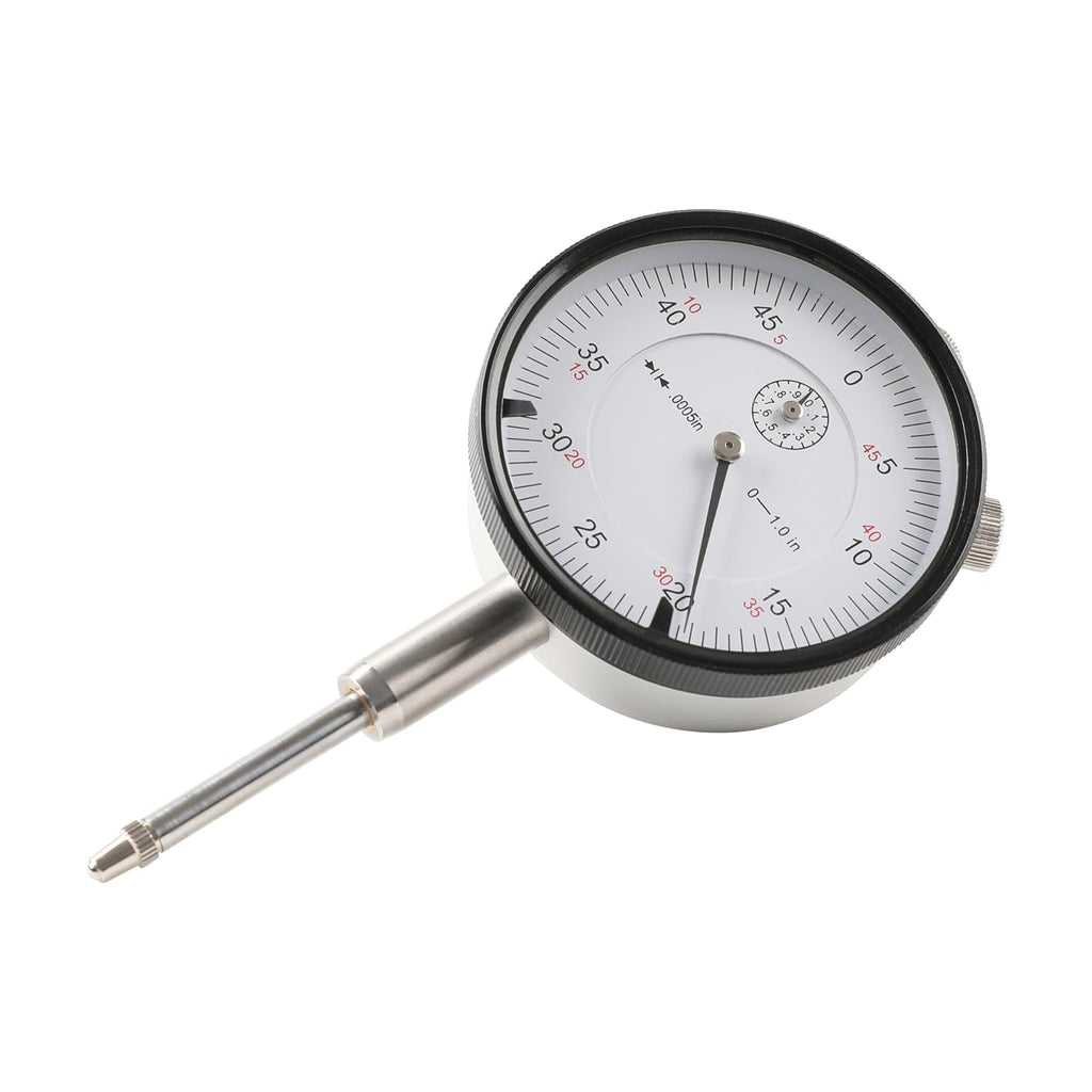 HFS Dial Indicator, 0-1" Range, 0.0005" Graduation, 1/4" Lug Back