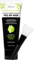 Charcoal Peel Off Face Mask Applicator Set, Deep Pore Cleansing Mask | Pore Minimizer Blackhead Remover with