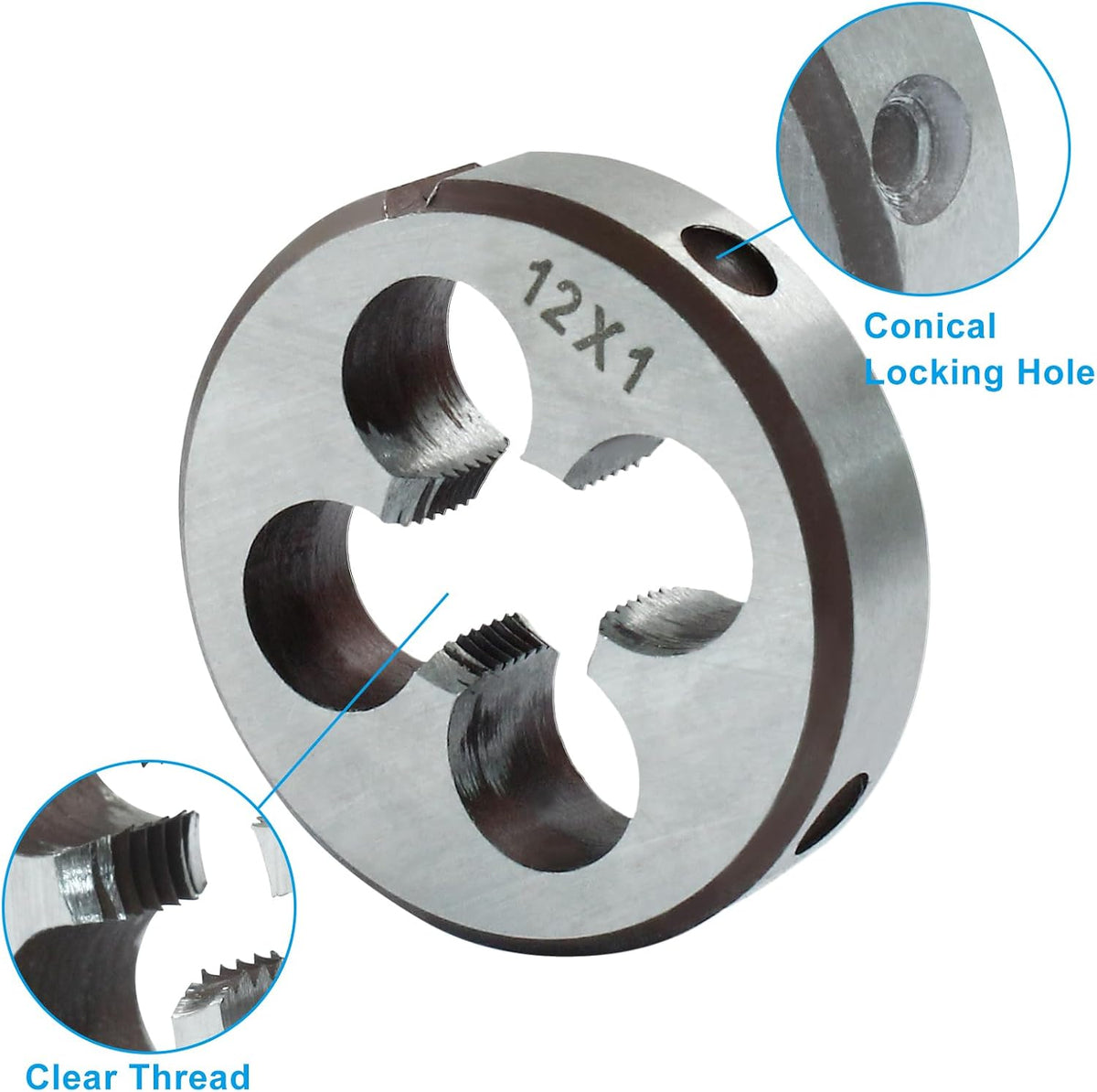 M12x1 Tap And Die Set, HSS Metric Threading Tool
