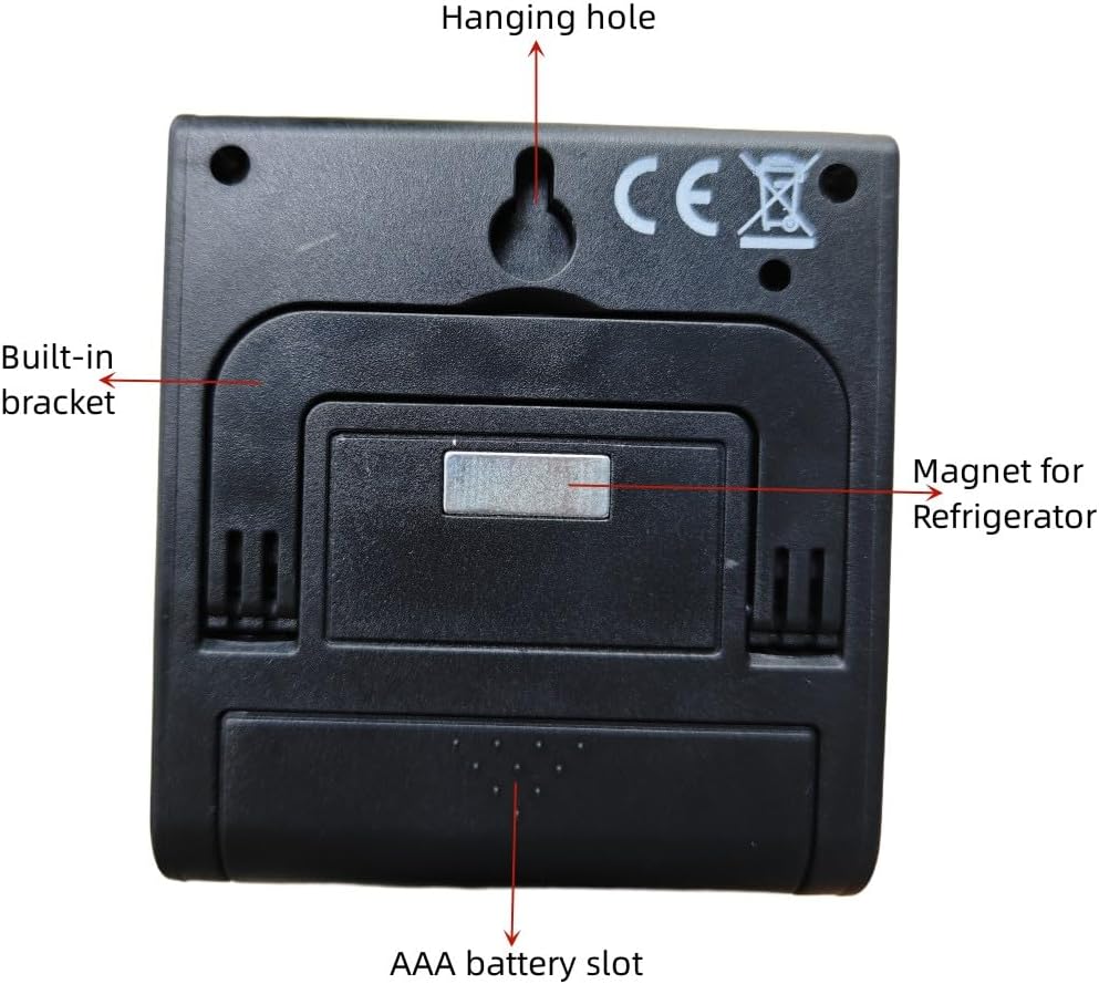 Digital Kitchen Timer Alarm Clock for Kitchen Appliance 100 MINUTE Timer for Cooking, Study, Sports, Meeting, Parking