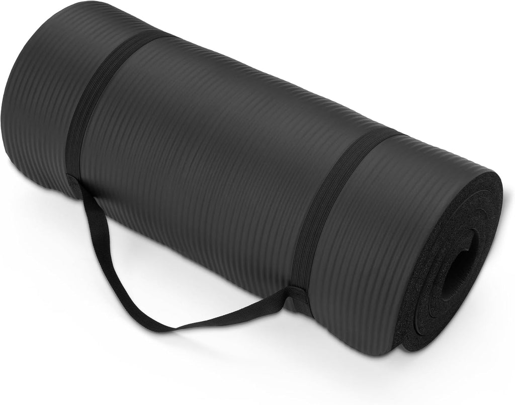 Extra Thick Exercise Yoga Mat with Carrying Strap