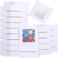 60 Pcs White Cookie Boxes With Window 4.3 x 4.1 x 1.2 Inch Candy Packaging, Small Gift Boxes, Soap holder, Mini Treat