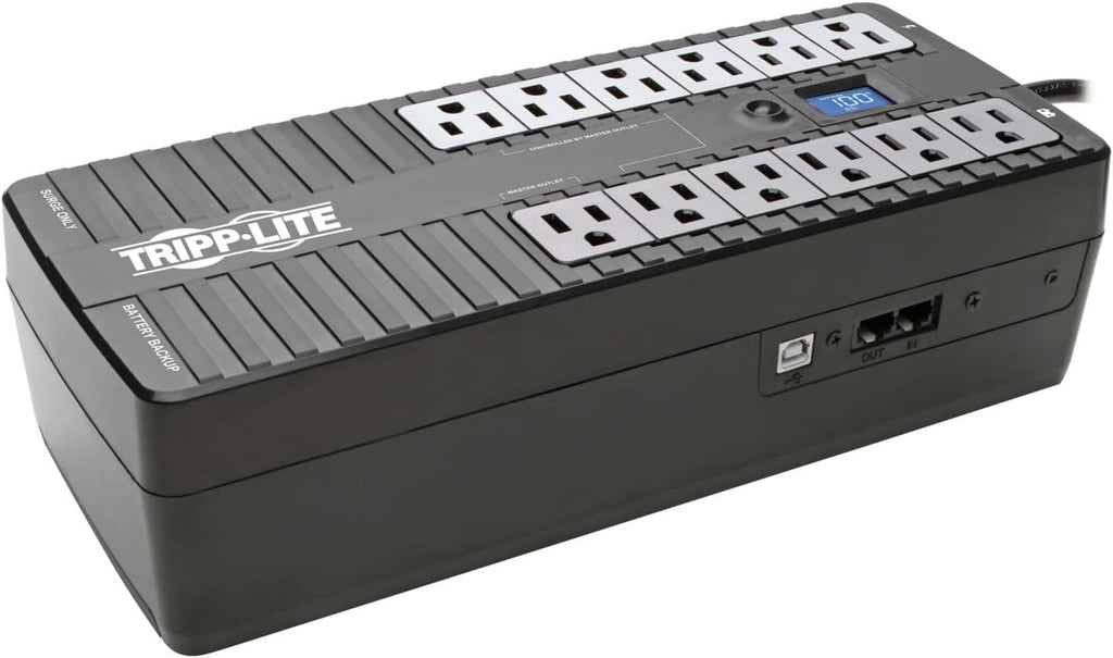 Eaton Tripp Lite ECO850LCD 850VA UPS 425W Battery Backup Surge Protector