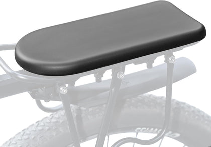 Bike Rear Seat Youth Pad Manned Cushion with Hook & Loop Strap Child Bike Seat Bicycle Back Shelf MTB, Ebike Carrier