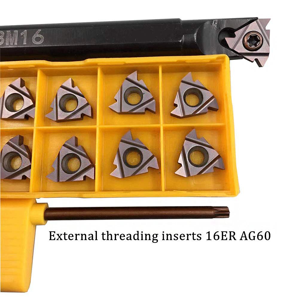 GBJ SNL0013M16 Left Hand Threading Boring Bar with 16ER AG60 Inserts