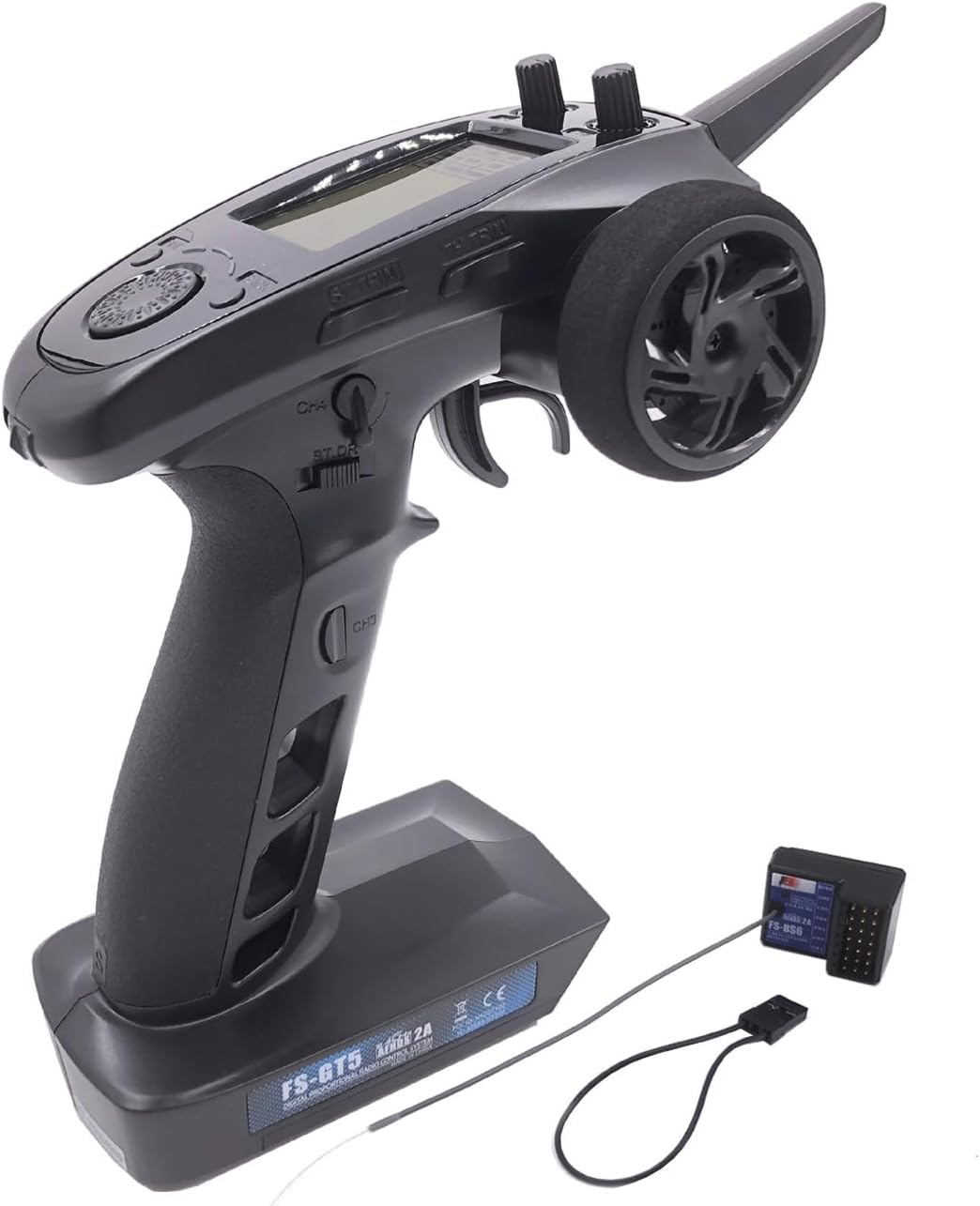 FS-GT5 6CH Transmitter and FS-BS6 Receiver for RC Cars Boats Flysky | Gyro Receiver 6 Channels 2.4GHz AFHDS2A Radio