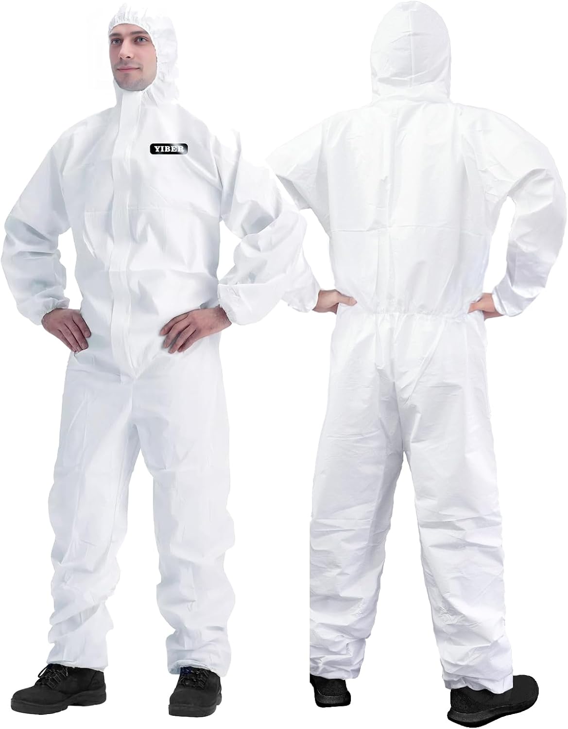 Hazmat Suit Disposable Coverall | Full Body Painters Suit in 7 Sizes with Multiple Specifications for Men & Women