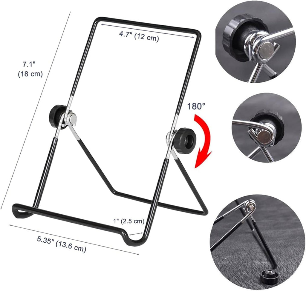 Adjustable Tablet Stand Holder, Non-Slip Foldable Holder Cradle Fit for 9-12.9" Tablets, iPad, Samsung and Kindle