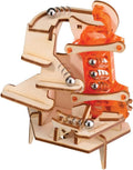Marbleocity Triple Play 4-Bar Link — Build A Wood Marble Machine — Tinkineer STEM Kit — for Ages 9+
