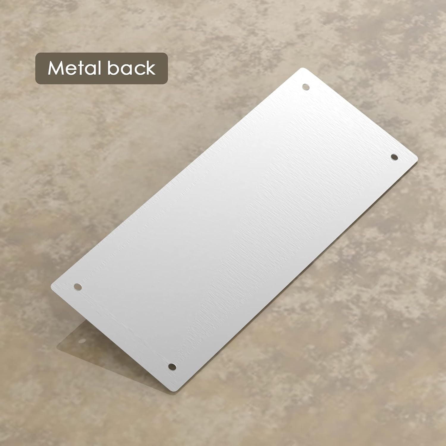 Blank Aluminum Sign - Sign Blanks - White - 9.84" Height, 3.94" Width, Aluminum - Pack of 4 (9.84 X 3.94inch, white)