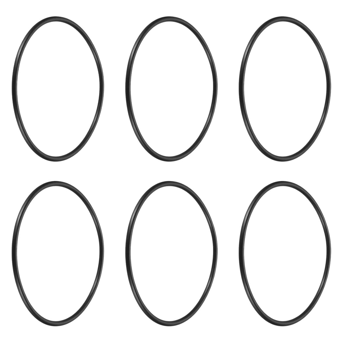 uxcell 6Pcs AS-237 Nitrile Rubber O-Rings 3-3/8" ID 3-5/8" OD 1/8" W