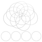 DEFANEX 10pcs Silicone O-Ring 95mm OD 91mm ID 0.5mm Width White