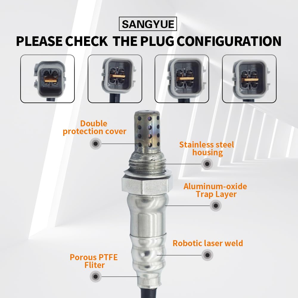 Sangyue 4PCS Oxygen Sensor (Only fit 2.7L Engine) Upstream + Downstream