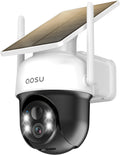 Solar Camera Security Outdoor - 100% Wire-Free Security Cameras Wireless Outdoor for Home Surveillance with Fixed