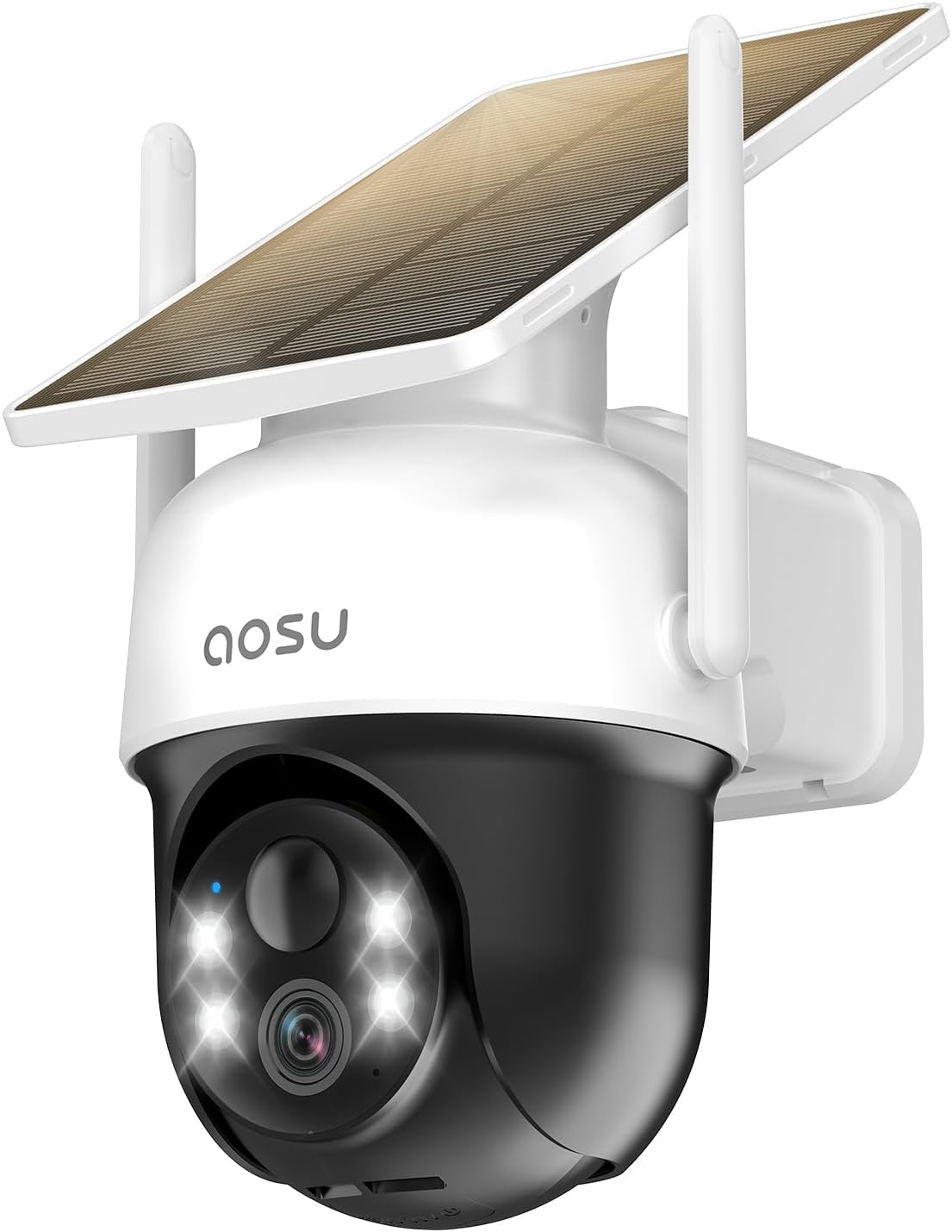Solar Camera Security Outdoor - 100% Wire-Free Security Cameras Wireless Outdoor for Home Surveillance with Fixed