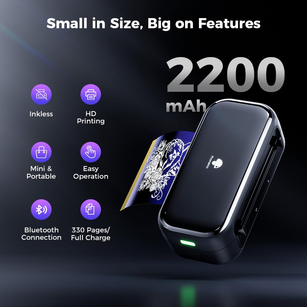 TP31 Tattoo Stencil Printer, Wireless, Bluetooth, Thermal, Mini