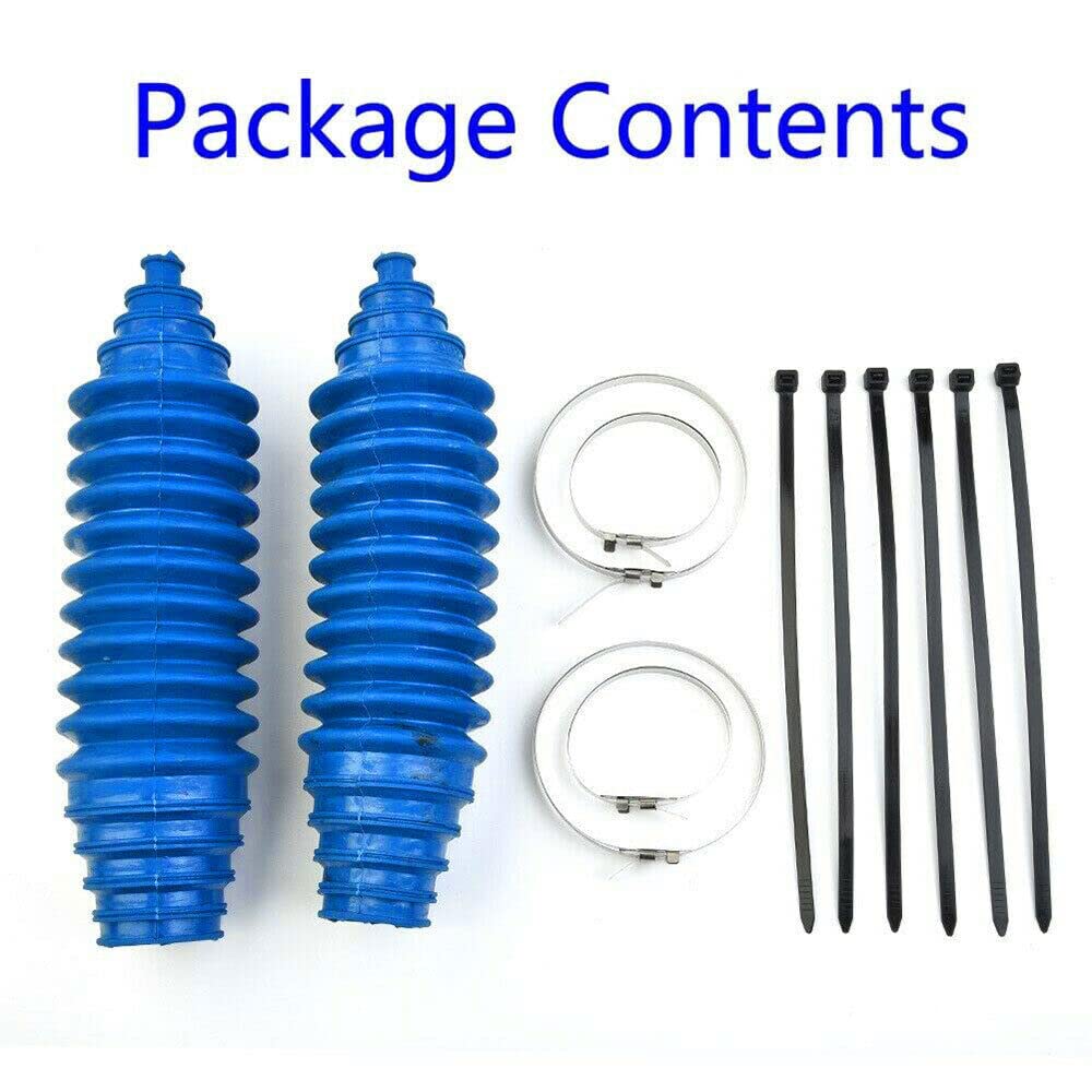TEAMWILL Universal Silicone Rack And Pinion Steering Boot Pinion Boot Gaiter Kit Blue