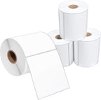 4" X 4” Direct Thermal Labels (1400 Count, 4 Rolls) Perforated