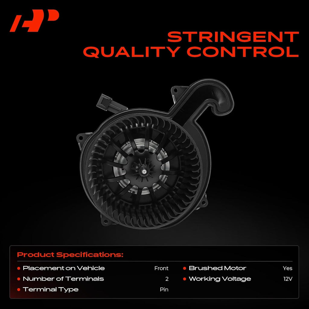 A-Premium Front HVAC Heater Blower Motor with Fan Cage