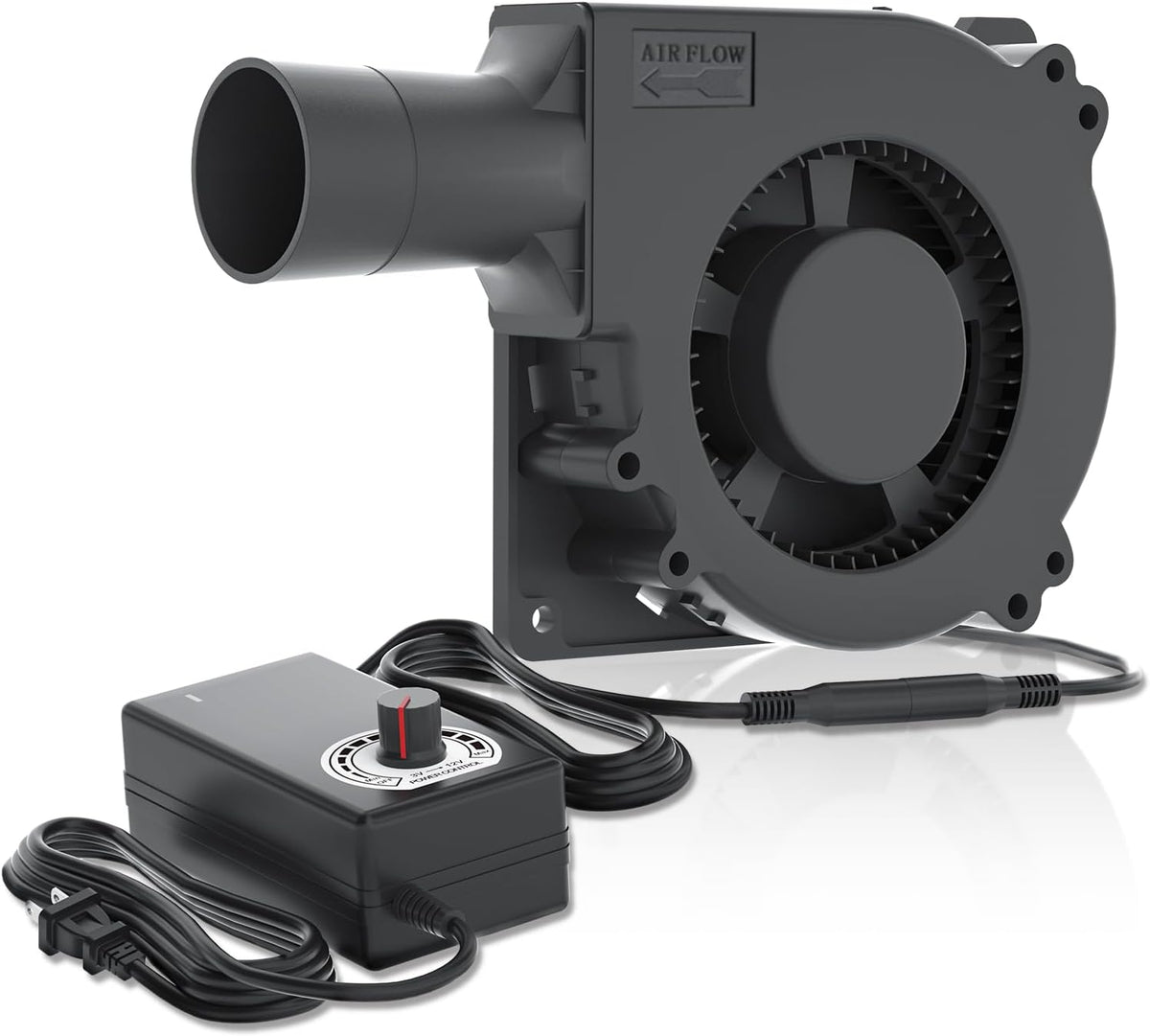 120mm 12V Centrifugal Blower fan with DC to AC Power Adapter