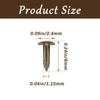 Tiny Brad Nails, Bronze, 1.2x6mm, 200 Pcs