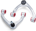 Forged Upper Control Arms for Chevy Silverado GMC Sierra 1500 2007-2018, 2-4 Inch Lift Front Aluminum Upper Control Arms with Greasable Ball Joint for Tahoe Yukon, Upgrade Solid UCA Replace Stock Arms