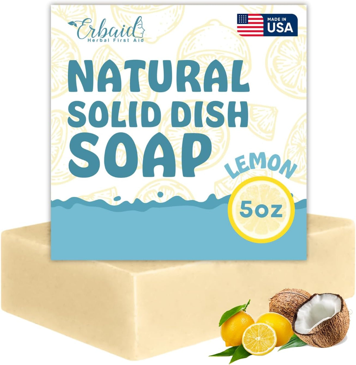 Non Toxic Dish Soap Bar – Natural Solid Dish Soap – Dishwashing Block