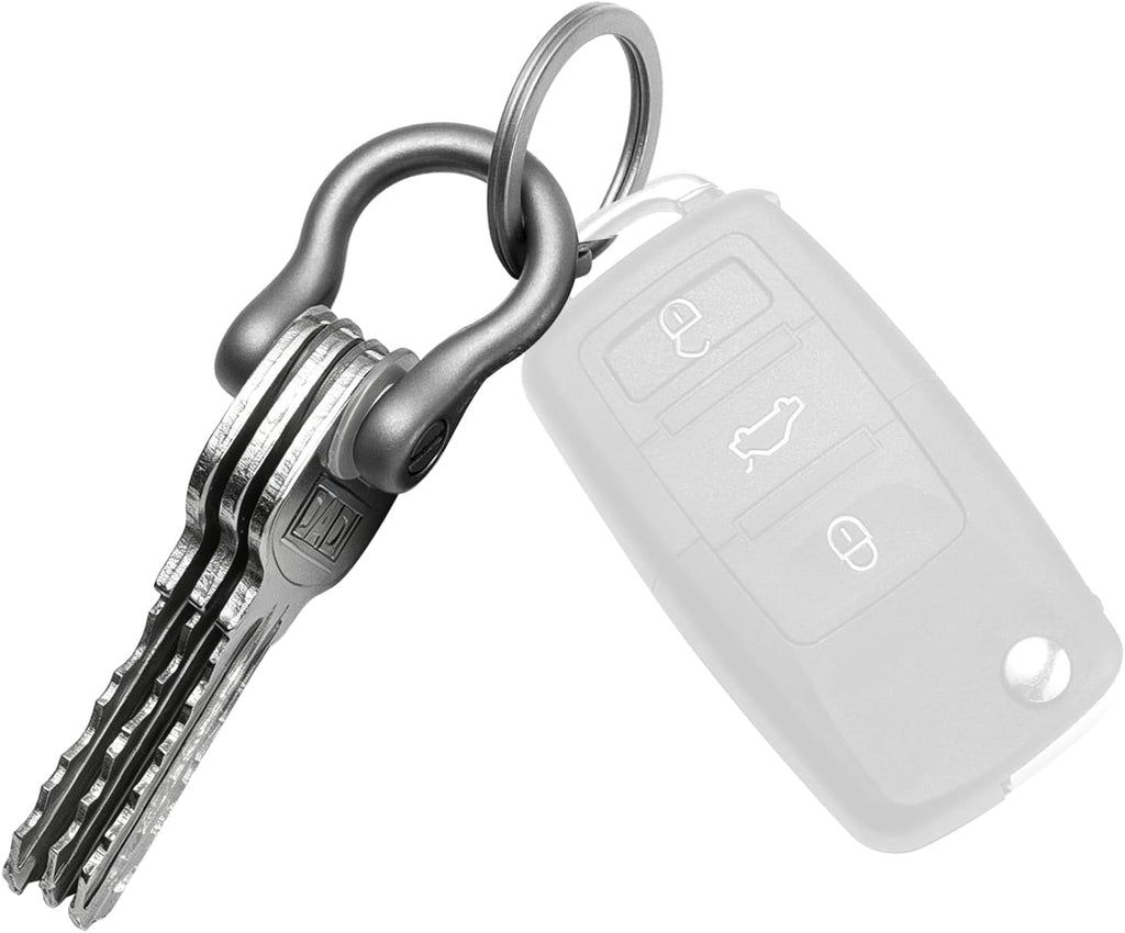 Titanium Key Organizer, Small D Ring Keychain